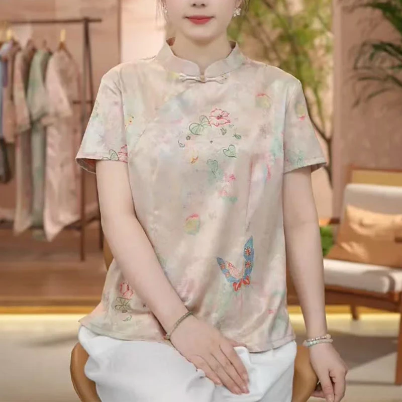 《 入梦江南-短袖》新中式提花国风时尚休闲透气短袖上衣