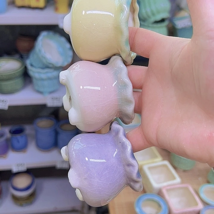 红陶陶瓷花盆当场满12包邮