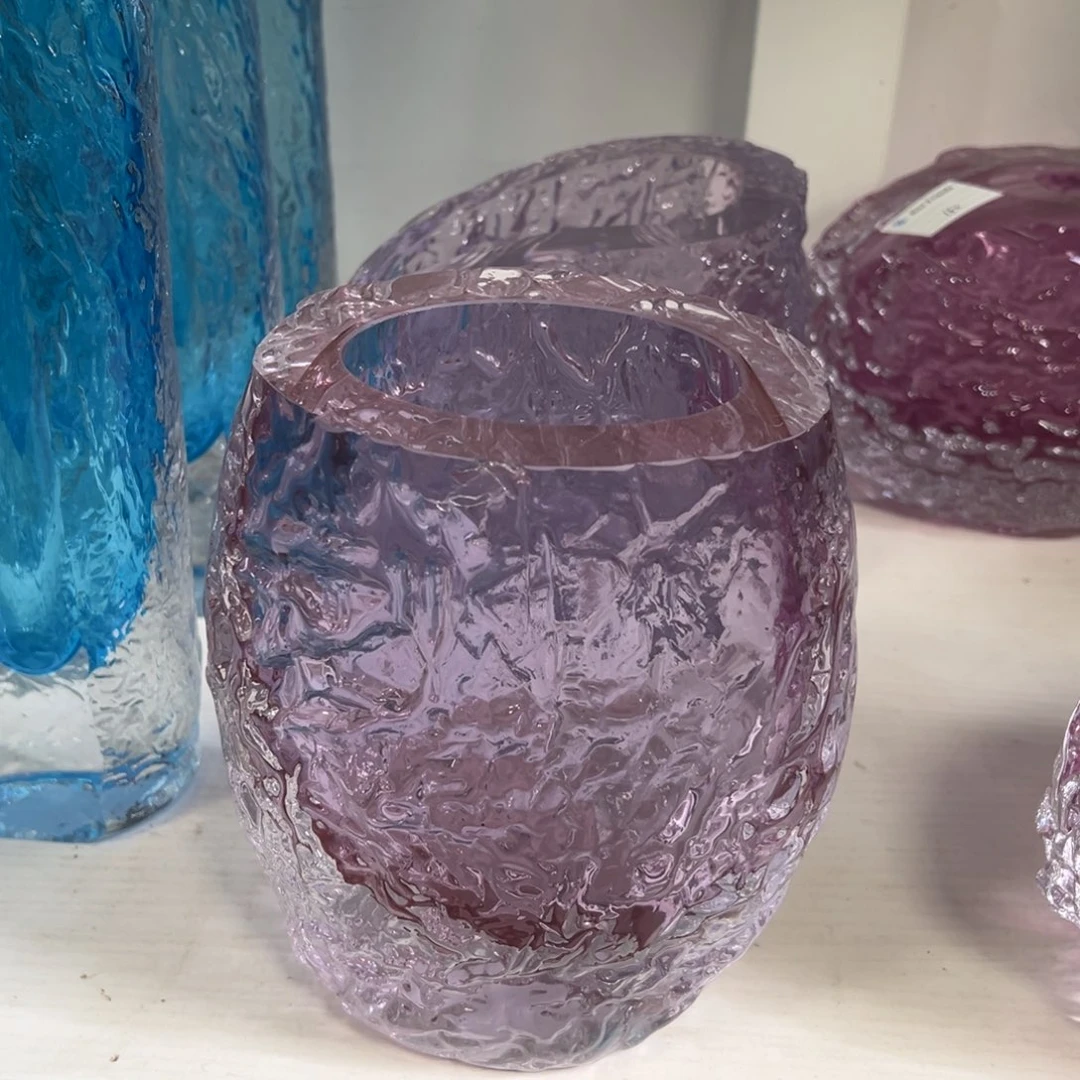幻彩琉璃花瓶纯手工制作高度20