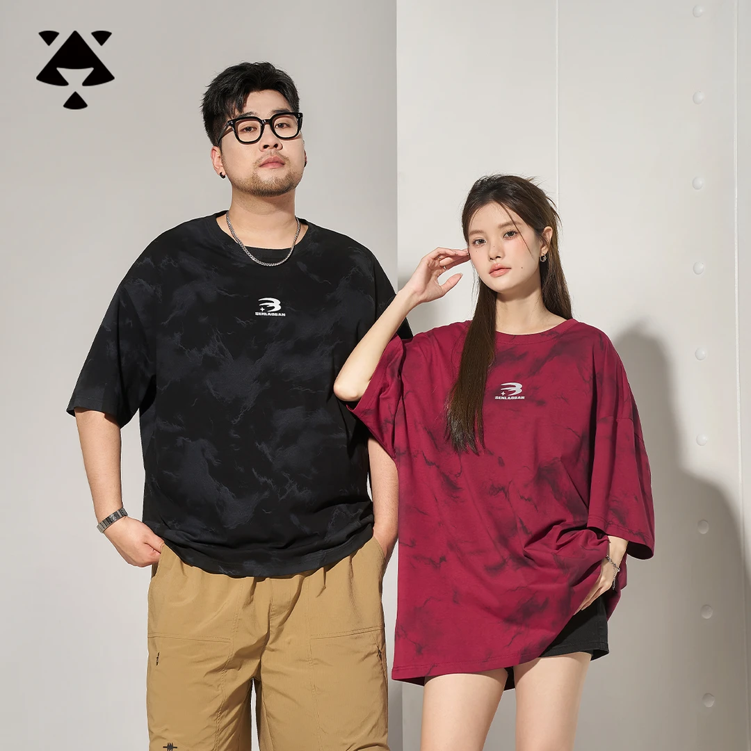 无痕上衣黑劲大码男装夏季男士短袖男款休闲胖子宽松半袖圆领t恤