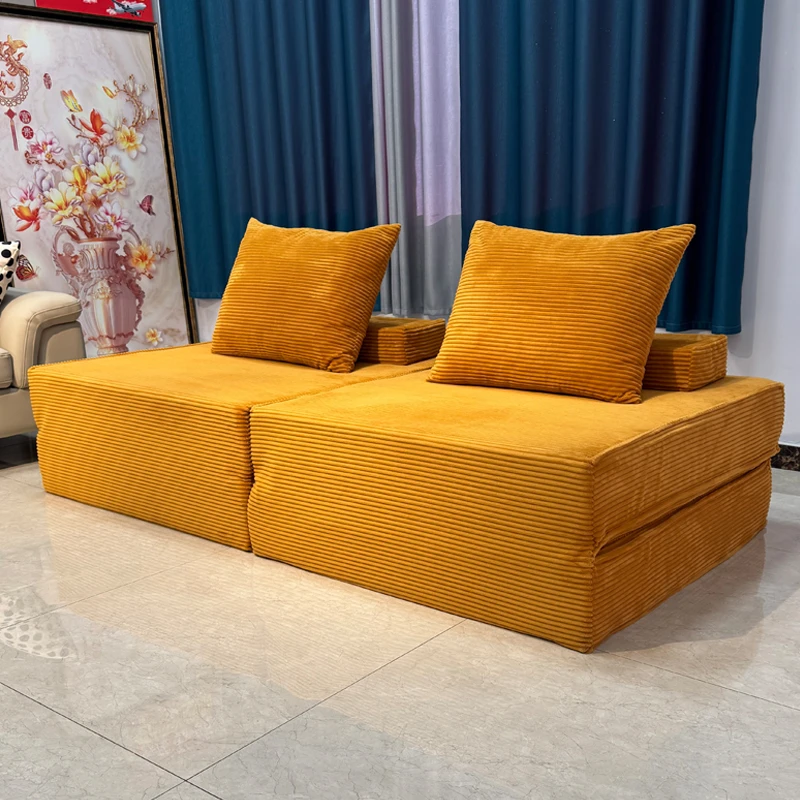折叠多功能折叠沙发床现代简约布艺沙发可折叠单人两用懒人沙发