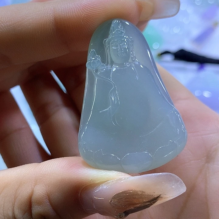 翡翠未镶嵌颈饰天然翡翠A货吊坠