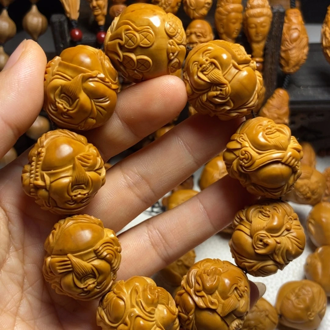 【闪购商品】手串/手链橄榄核山**舟八宝财神微上色