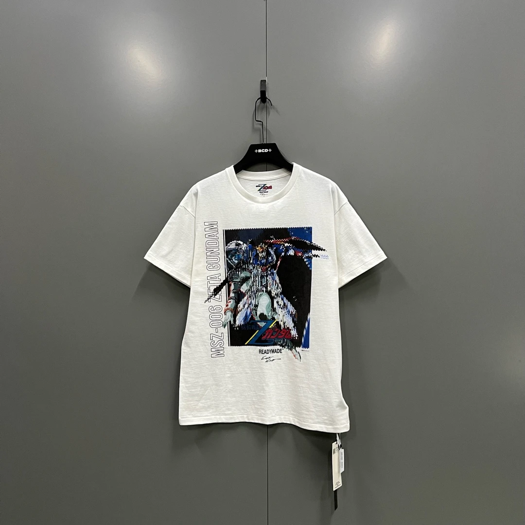 95新 maje mm READYMADE 机械图案印花短袖016300