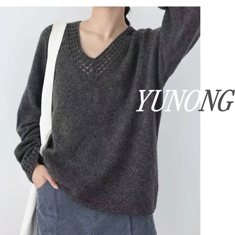 【YUNONG】羊绒/高货秋冬毛衣显瘦百搭宽松