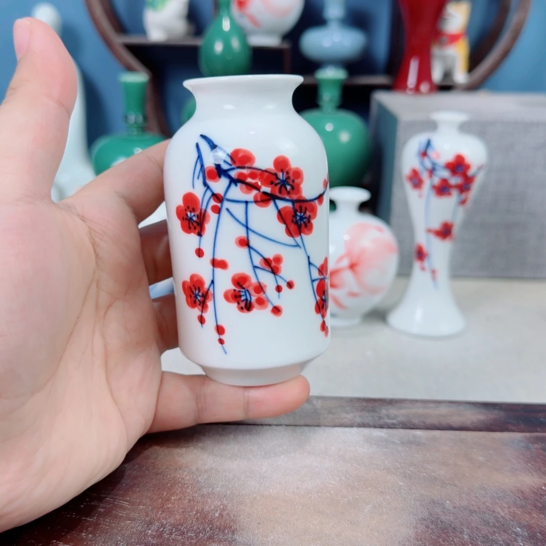 陶瓷手工小花器摆件