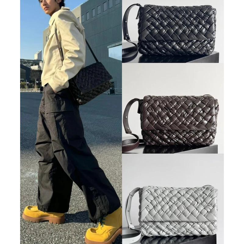 harissons【斜跨材料包】青春流行男士咖啡黑色潮流材料包5010