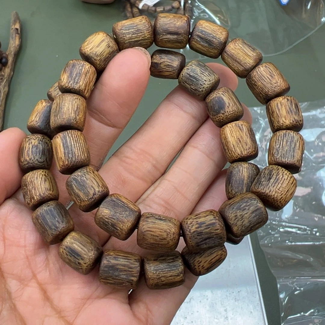 手串沉香红土乌身沉水浮树心油卡9/12g单圈多样性发一