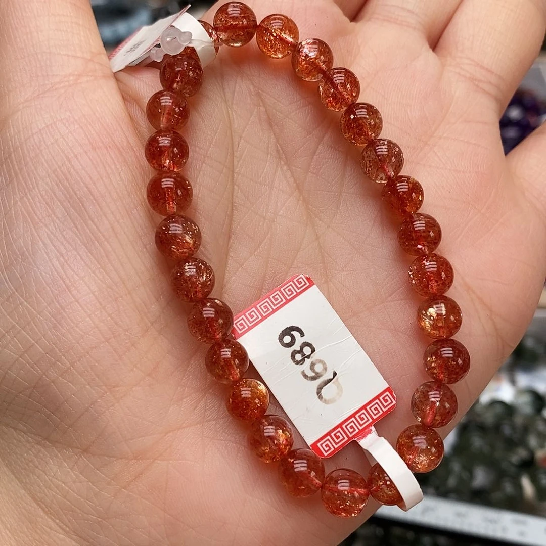 未镶嵌手链水晶Q689 金太阳 6m+