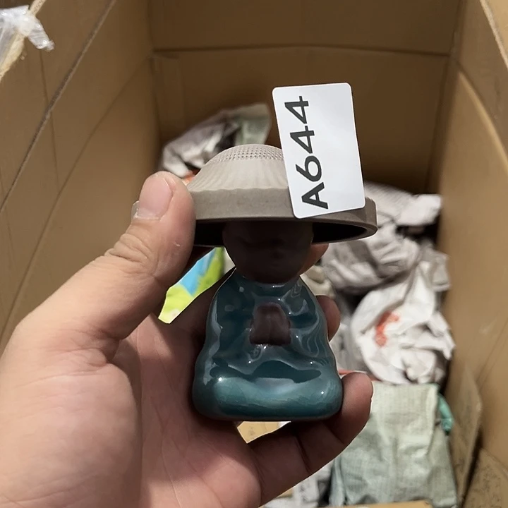 瓷片茶摆件工艺品摆件666