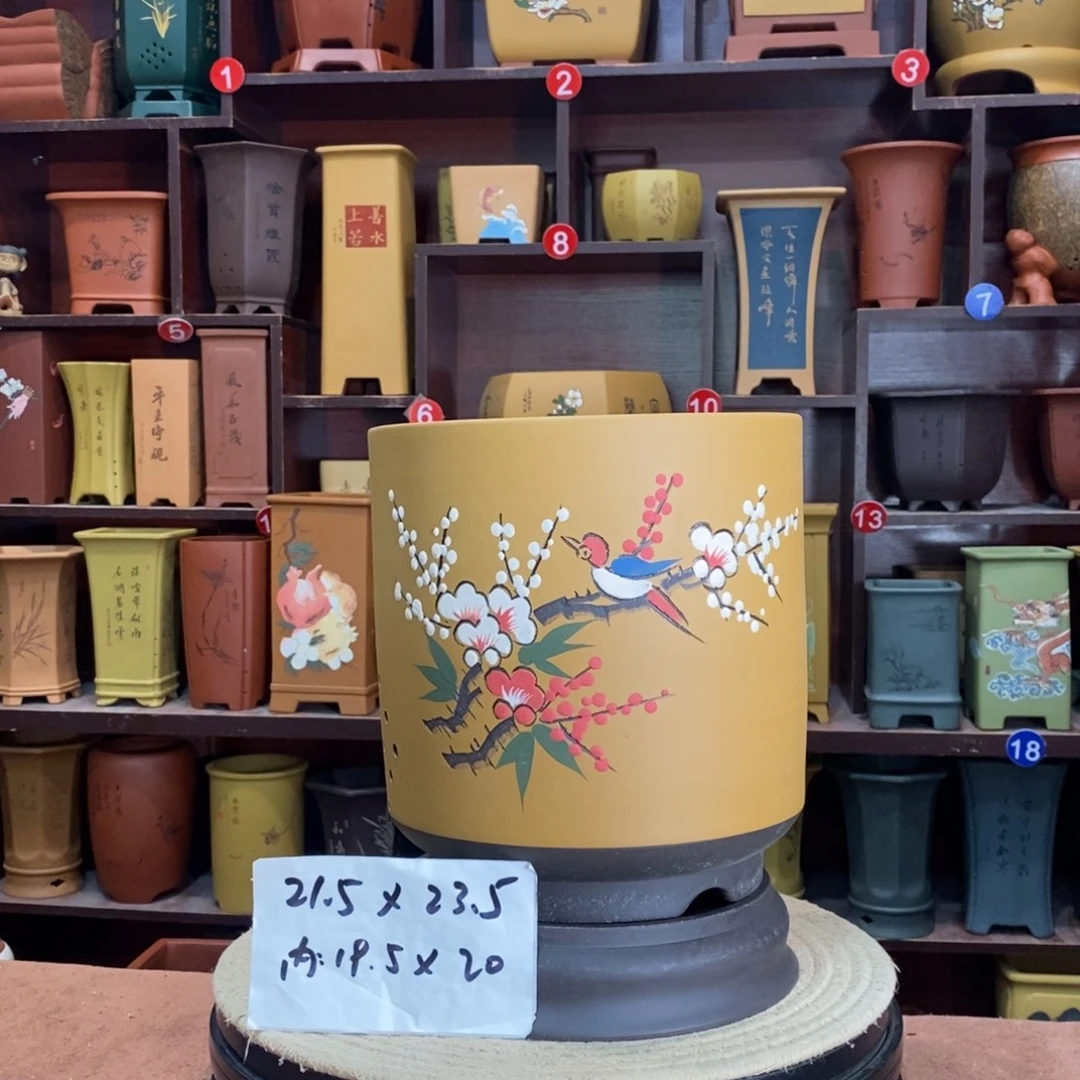 紫砂艺术紫砂花盆