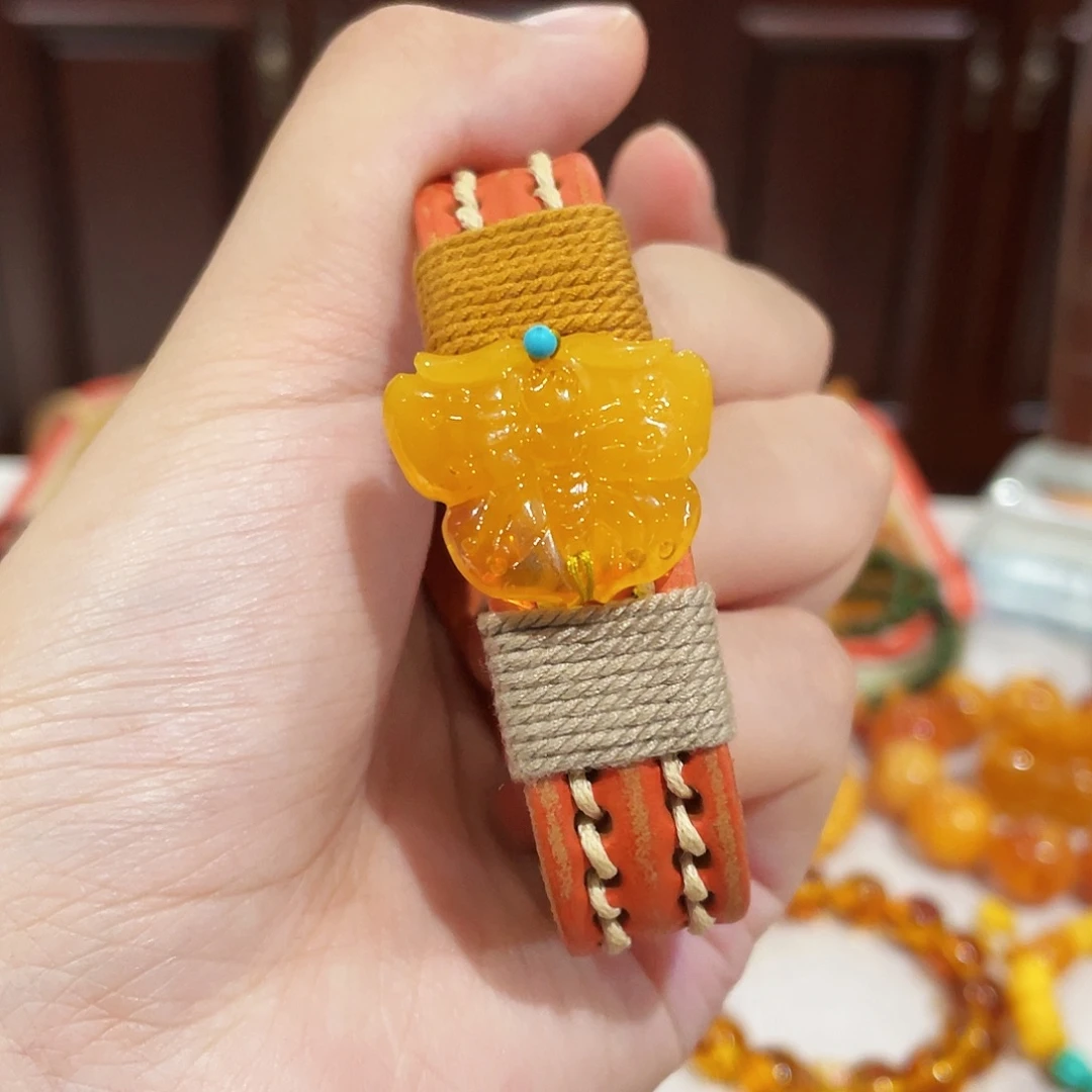手链蜜蜡未镶嵌手串