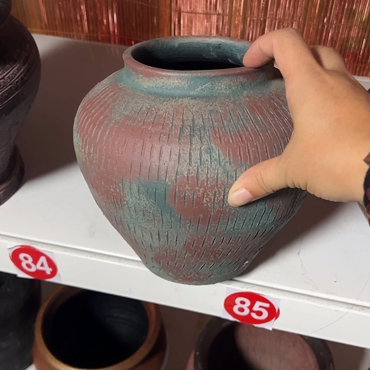 粗陶盆默认打孔高20口11