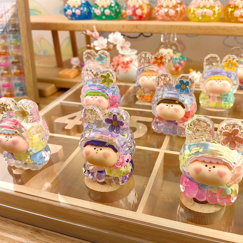 马卡龙彩色刘海莉莉丝盲袋代拆流沙入油装饰潮玩摆件玩具