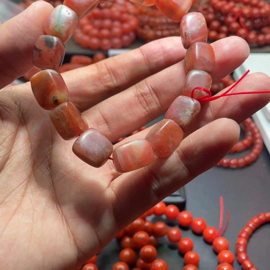 南红玛瑙手链未镶嵌