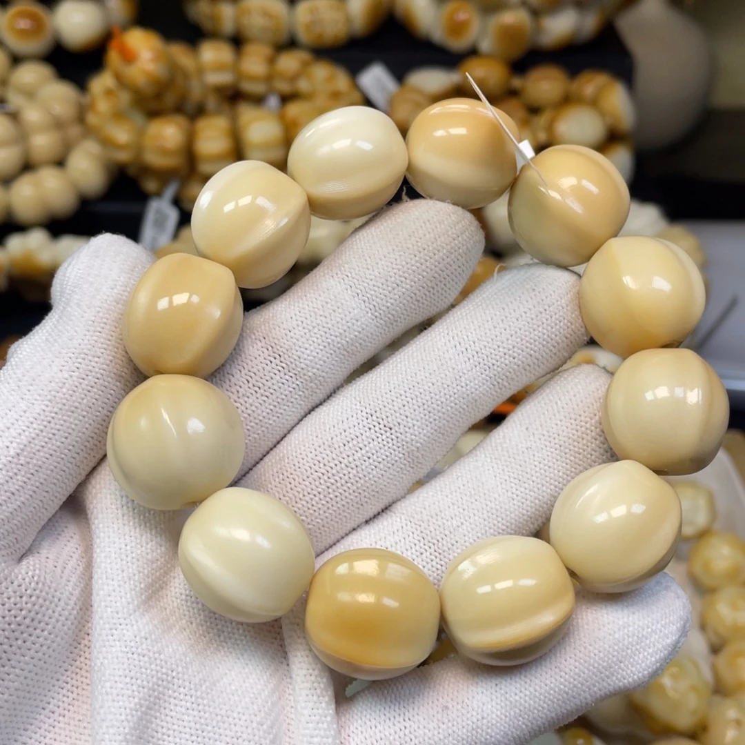 手串菩提根/象牙果120瓜珠鲨鱼背微瑕