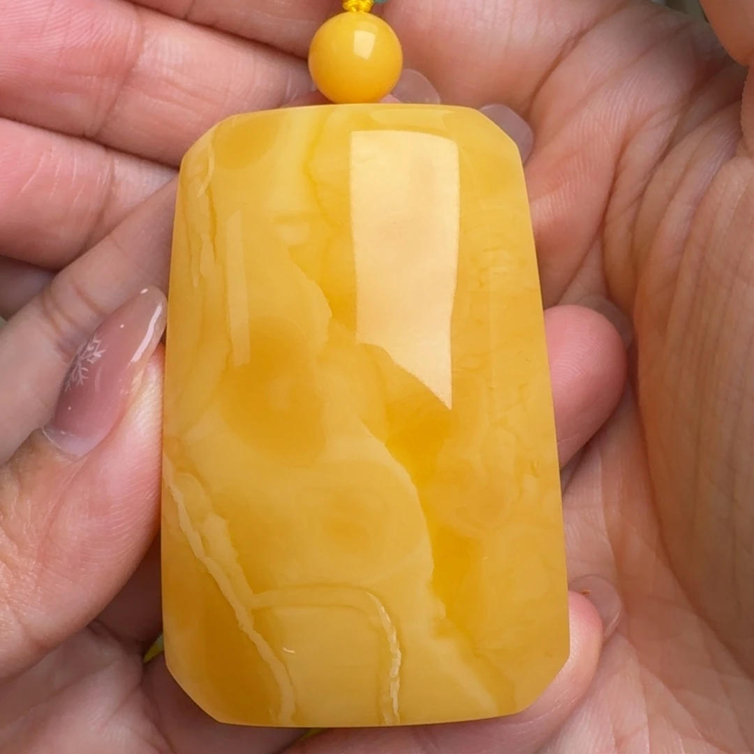 蜜蜡未镶嵌毛衣链无优化无烤色无补胶无覆膜无辐照无煮蜜