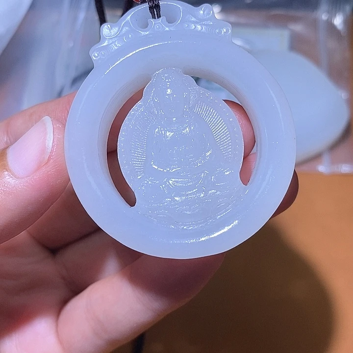 和田玉未镶嵌颈饰A7