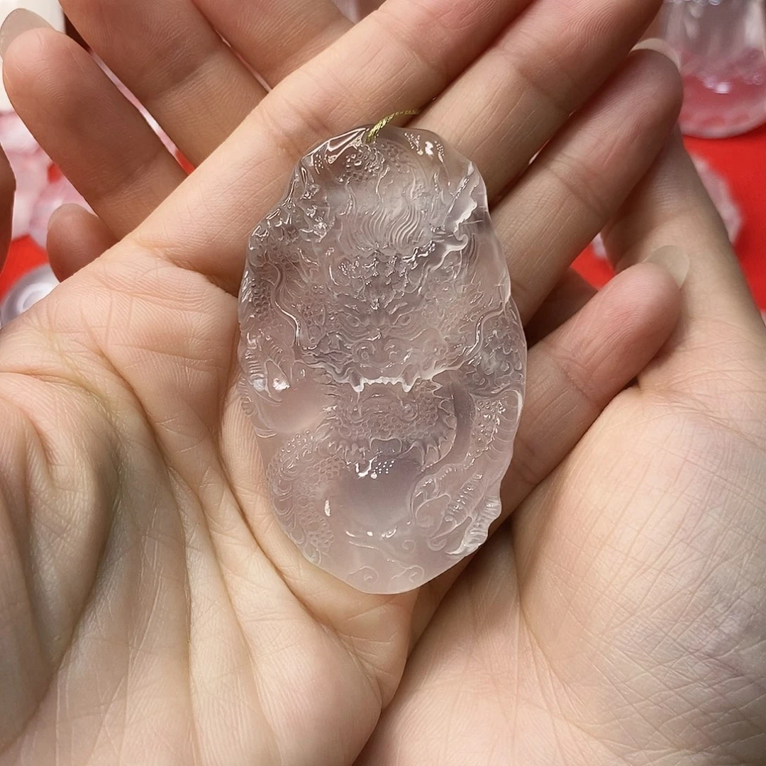 用***4石英质玉未镶嵌吊坠