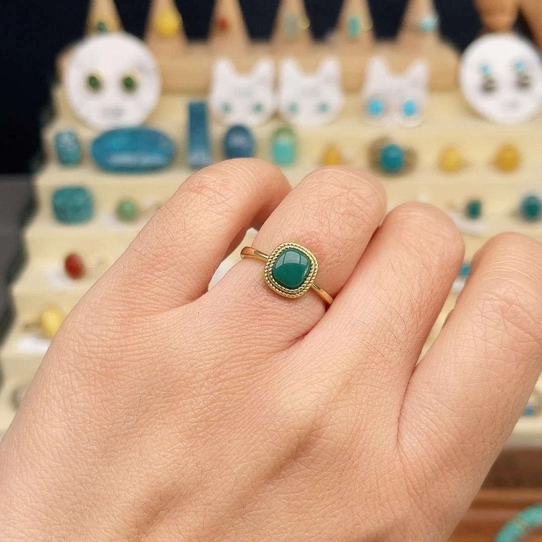 绿松石戒指合金女戒