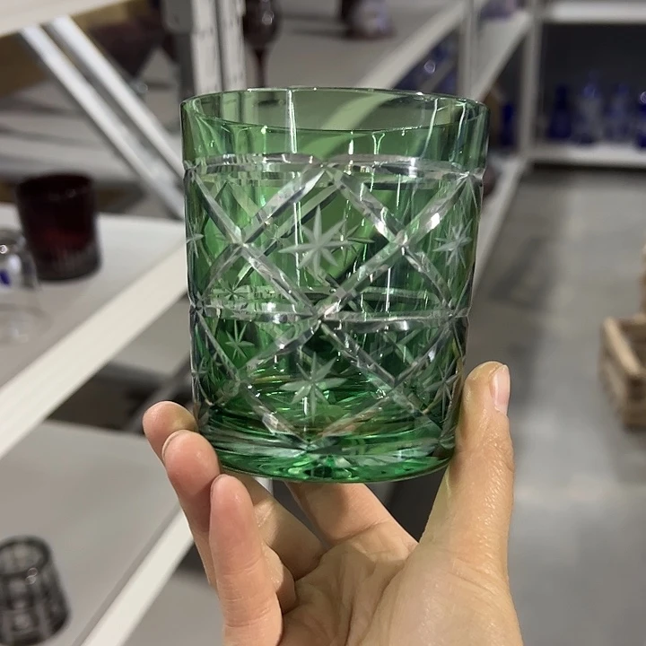 平底款水晶玻璃微瑕一个