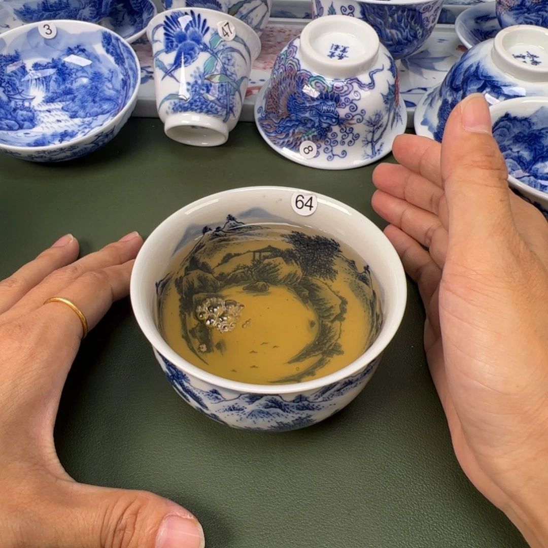 景德镇纯手工纯手绘茶具木木64