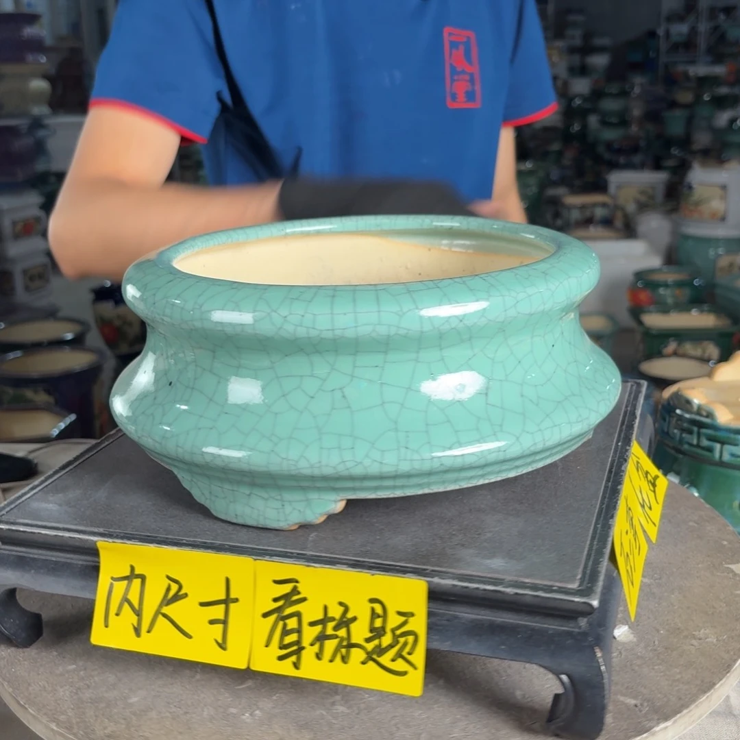 一风堂石湾花盆 内20*8微瑕
