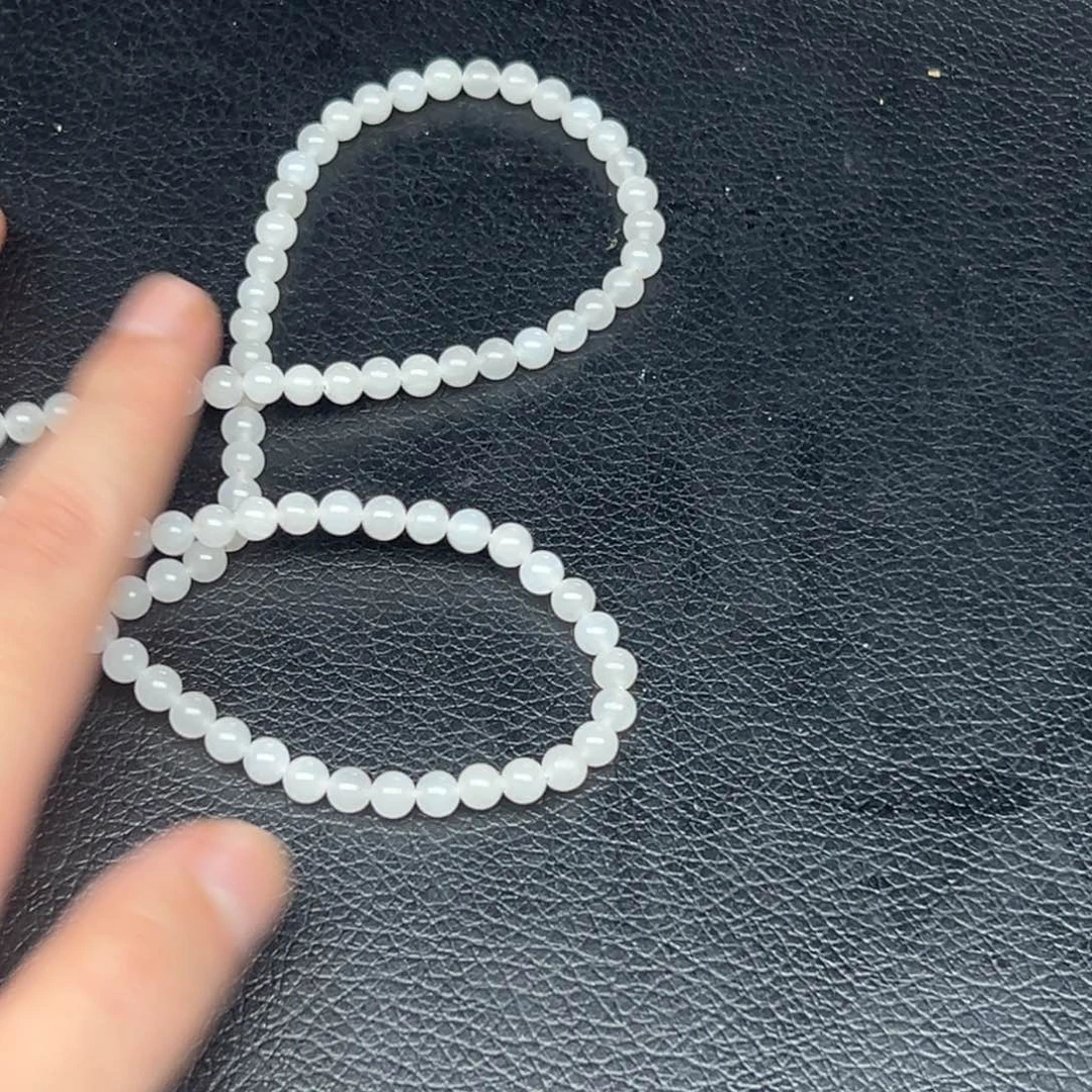 和田玉未镶嵌颈饰和田玉白玉项链108