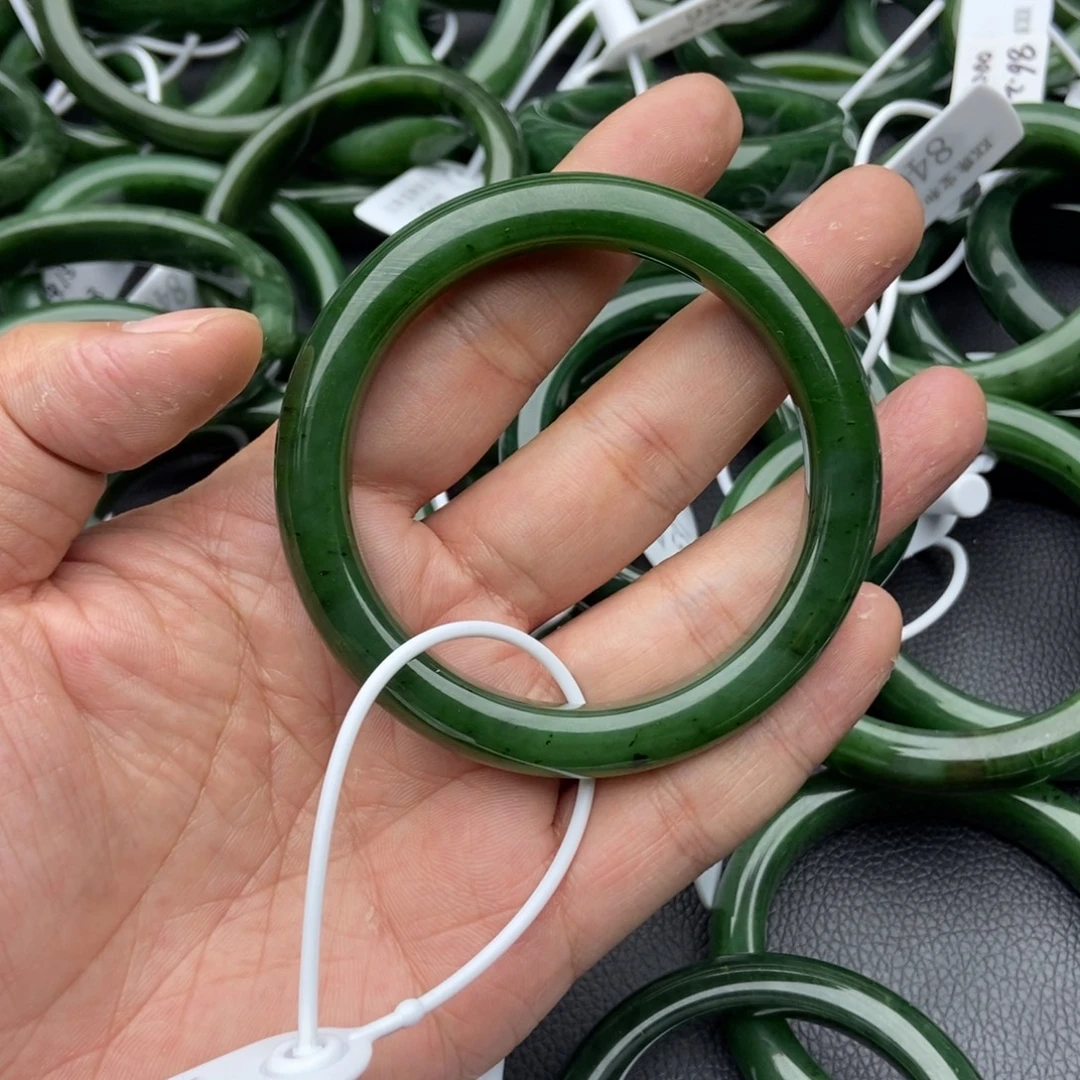 和田玉（碧玉）未镶嵌手镯12-60.2