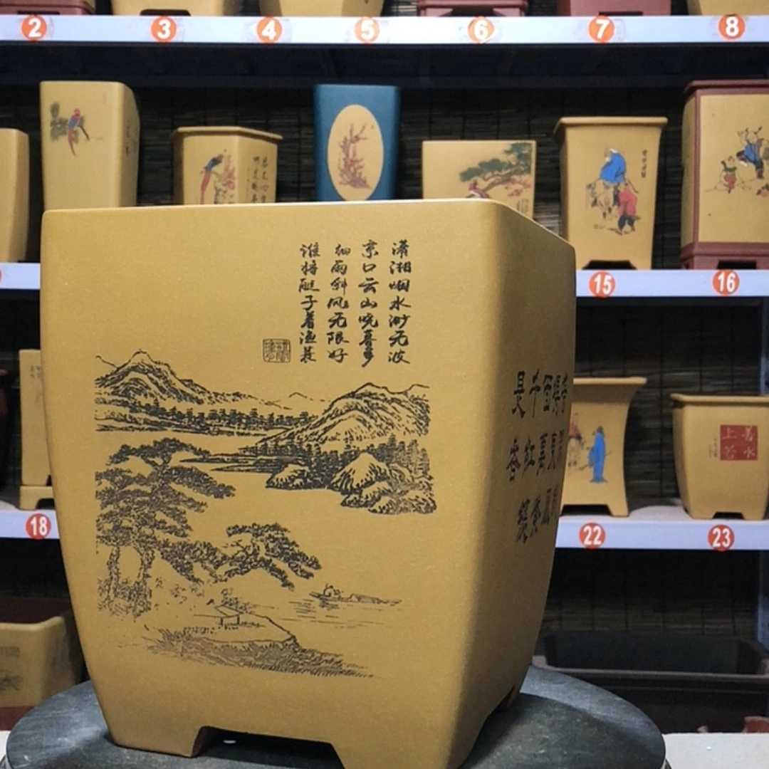 【闪购商品】紫砂花盆泰****）手工制作