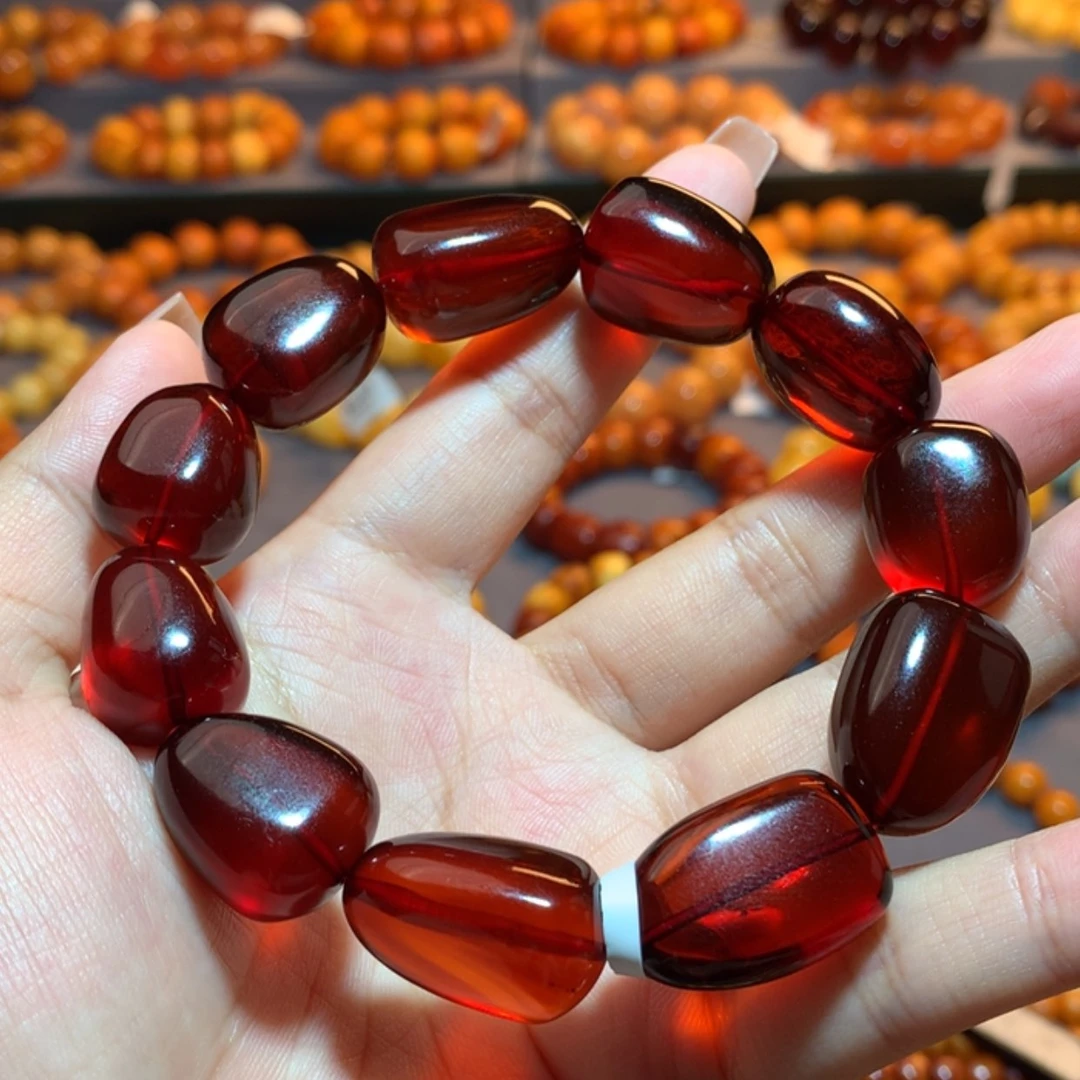 【闪购商品】手串血珀未镶嵌蜜蜡手串