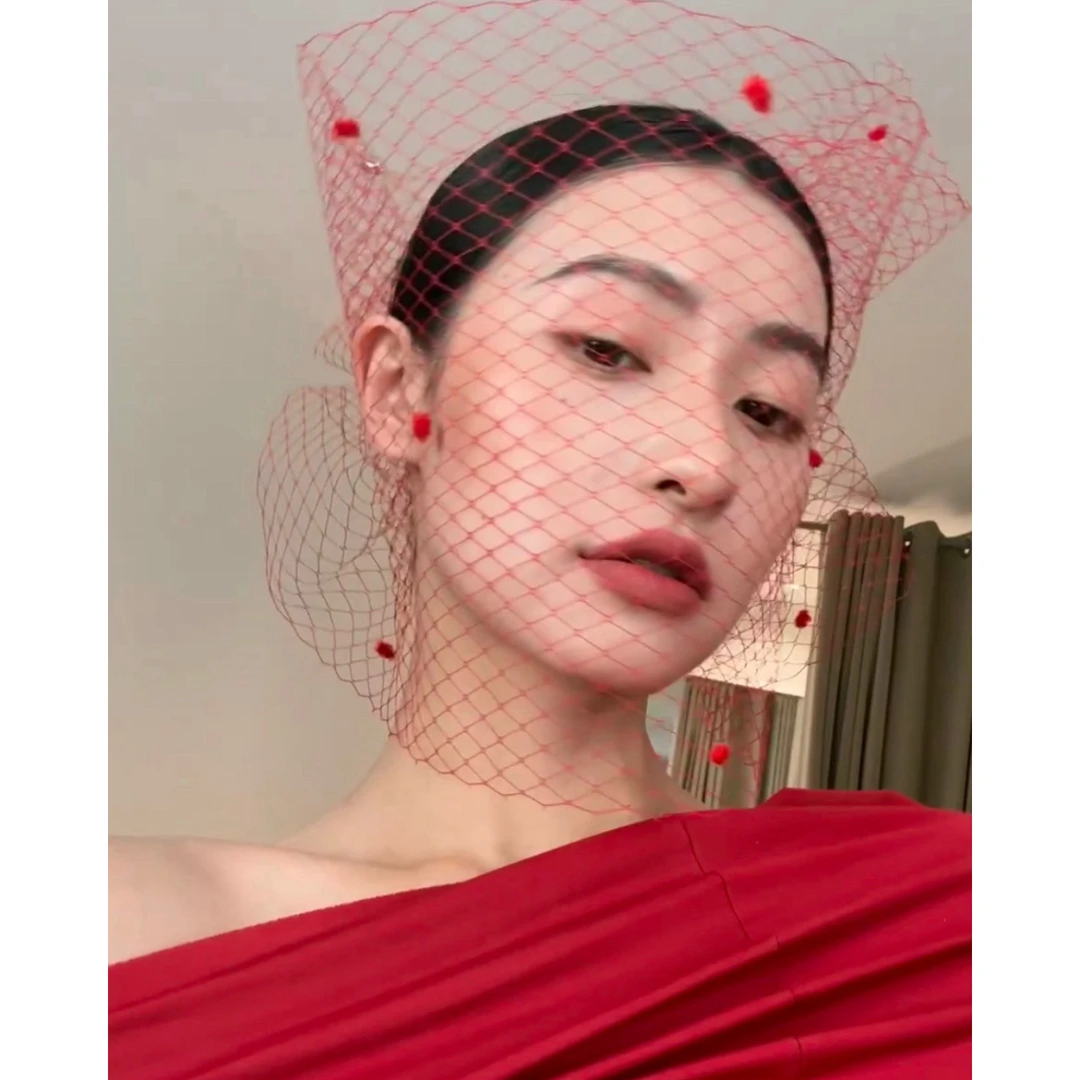 小南一｜小众半遮面 彩色多巴胺多用款波点纱