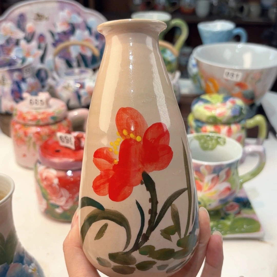 景德镇手绘高温釉下彩陶瓷茶具