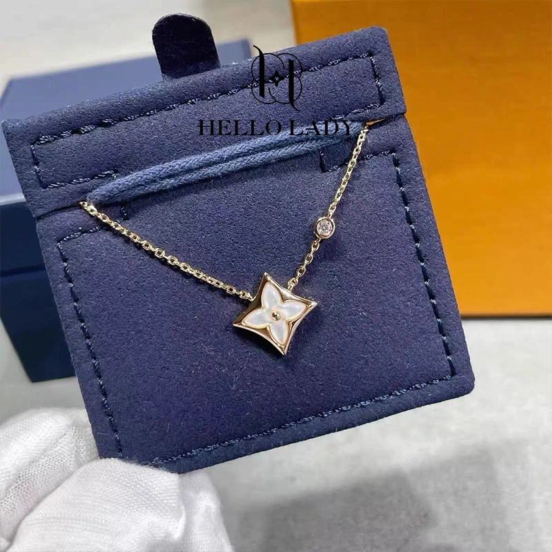 【V金版本】精工CNC 轻奢尖花百搭项链1111