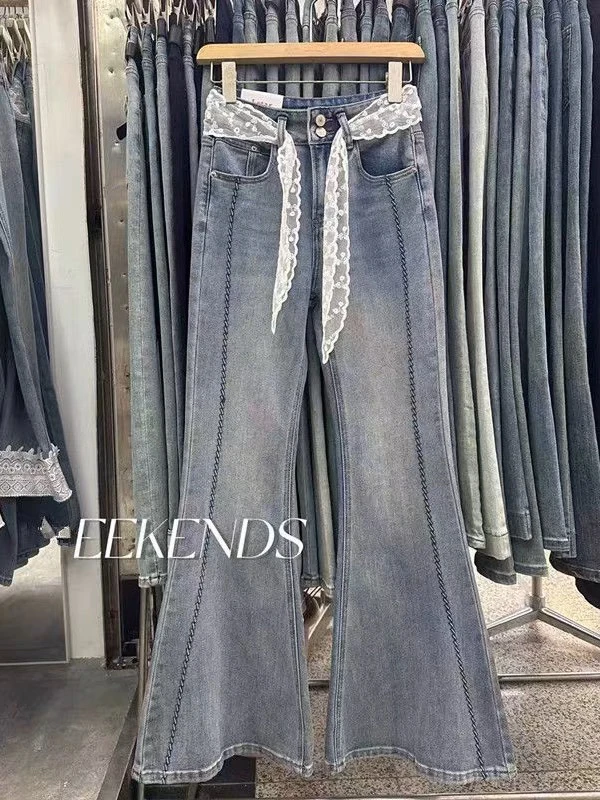 不贴腿喇叭裤显高显瘦百搭