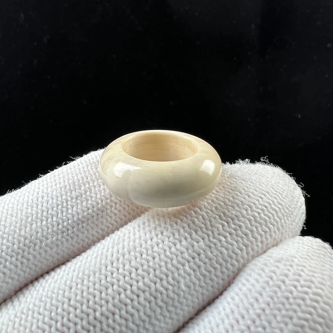 X6969天然猛犸牙 戒圈 11.3*6.8mm支持鉴定 假一罚四