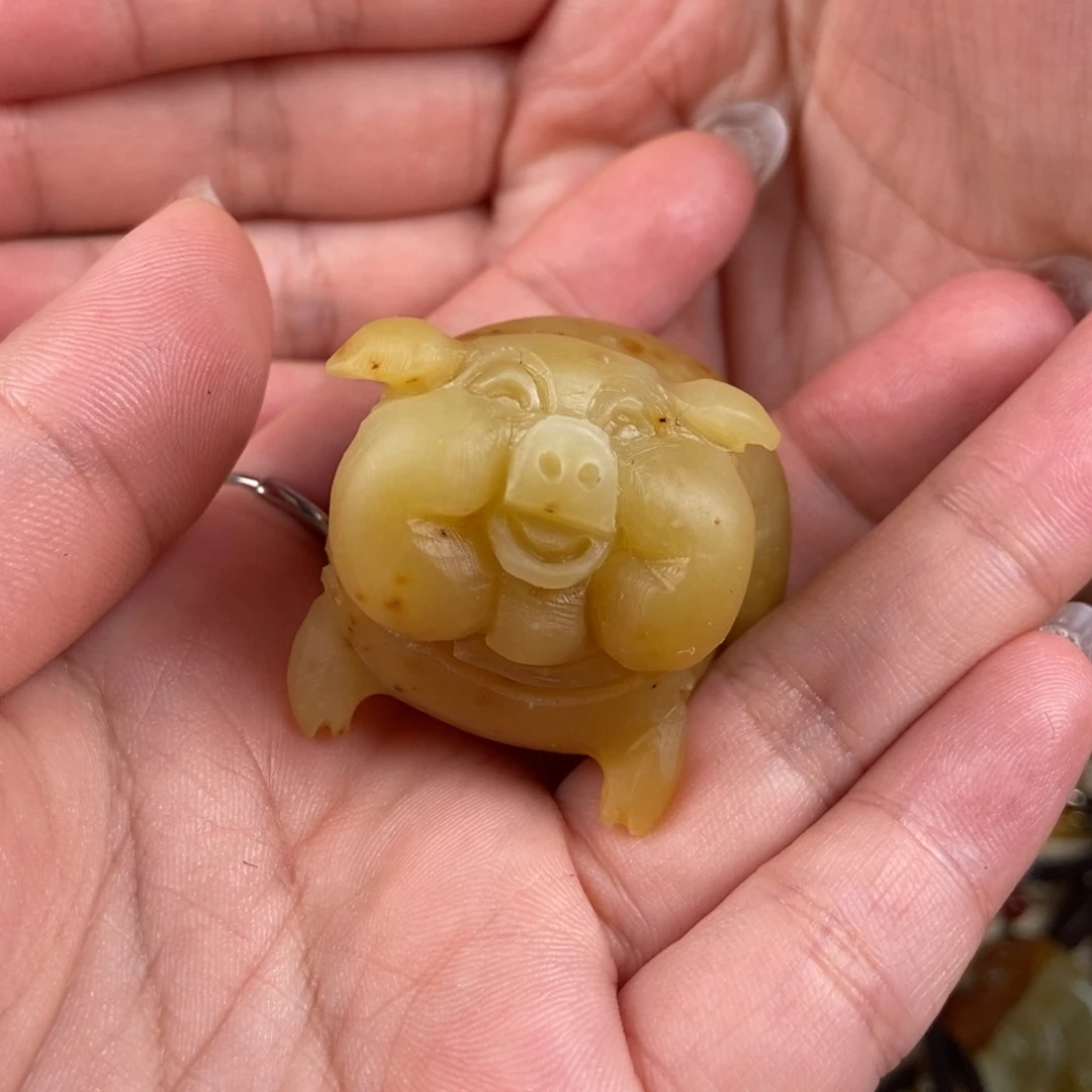 蛇纹石玉手把未镶嵌用***李