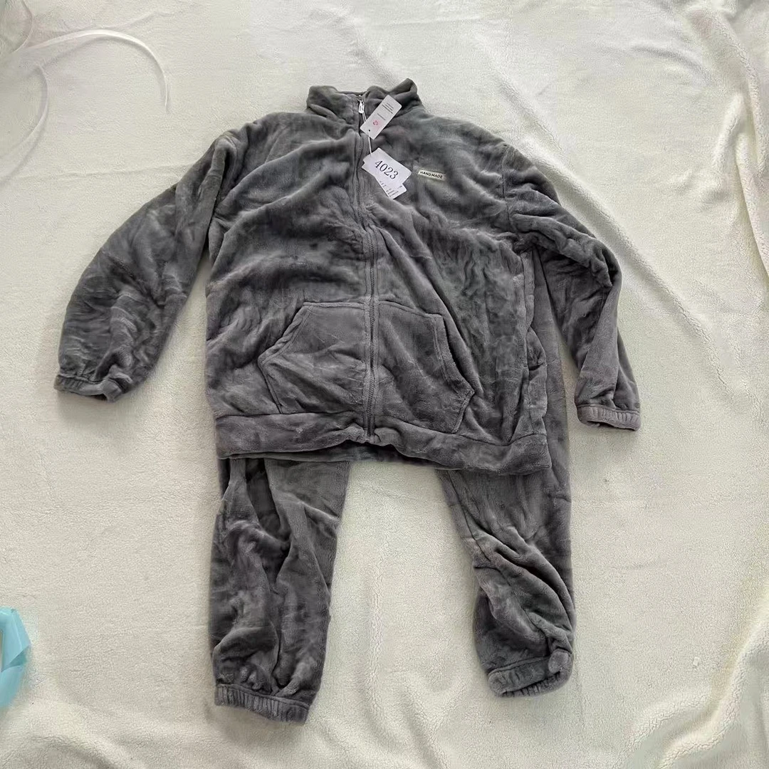 PPH【灰40075】男款睡衣套装优雅简约可外穿家居