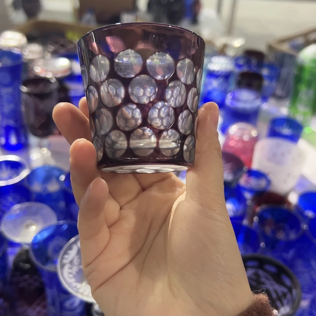 水晶玻璃平底款微瑕一个