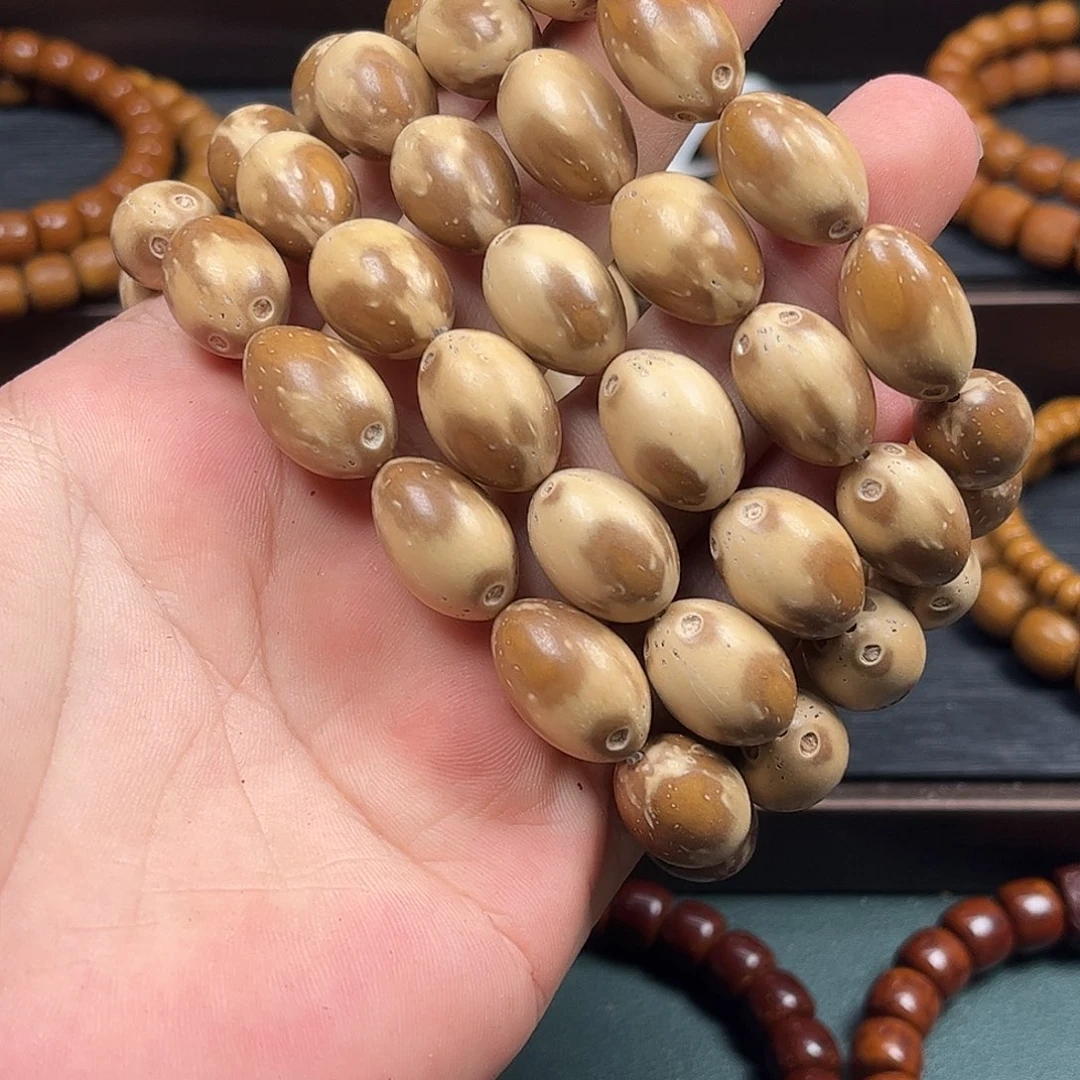 紫金鼠手串11半山半水枣珠