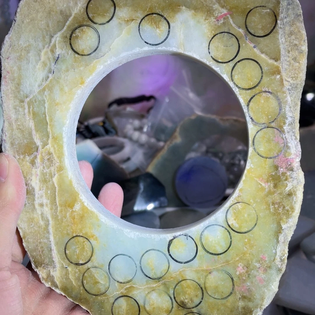 翡翠未镶嵌挂件K缅甸天然翡翠片料