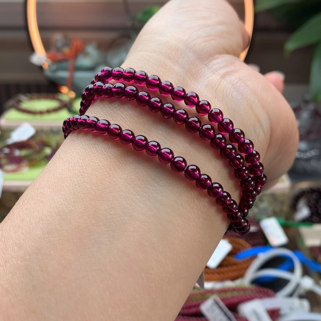 石榴石未镶嵌手串手串4.6