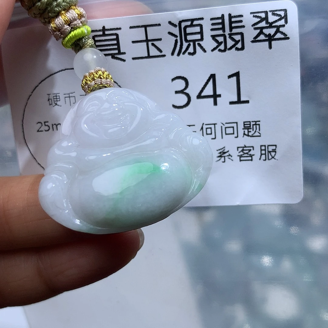 翡翠未镶嵌颈饰341。