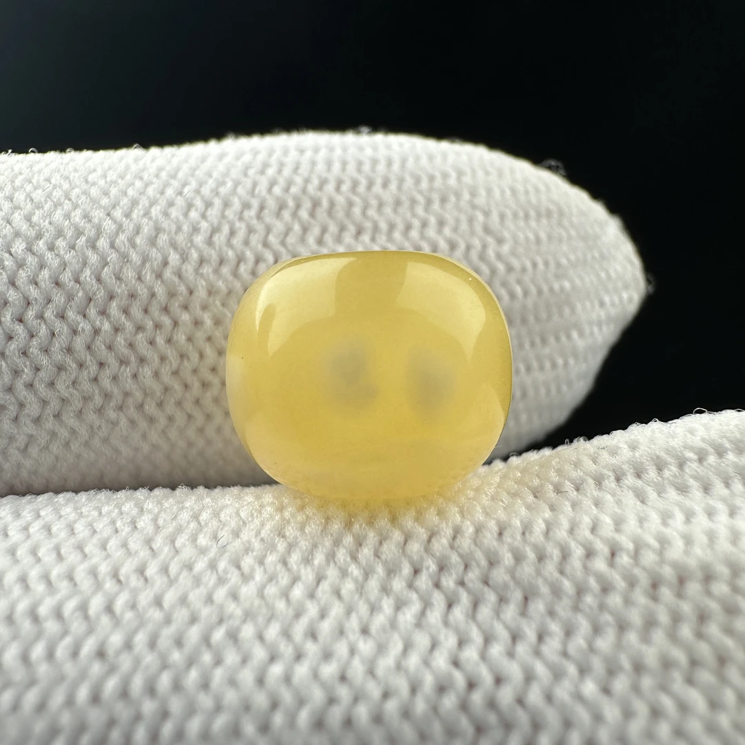 B9323天然原矿蜜蜡 【微瑕】墩子11.4*9.2mm 支持复检 假一罚十
