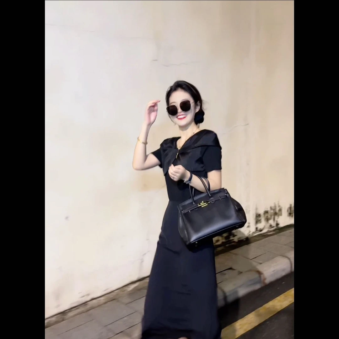 【姜千万】夏季新款女装时尚洋气交叉领短袖T恤上衣时尚减龄气质