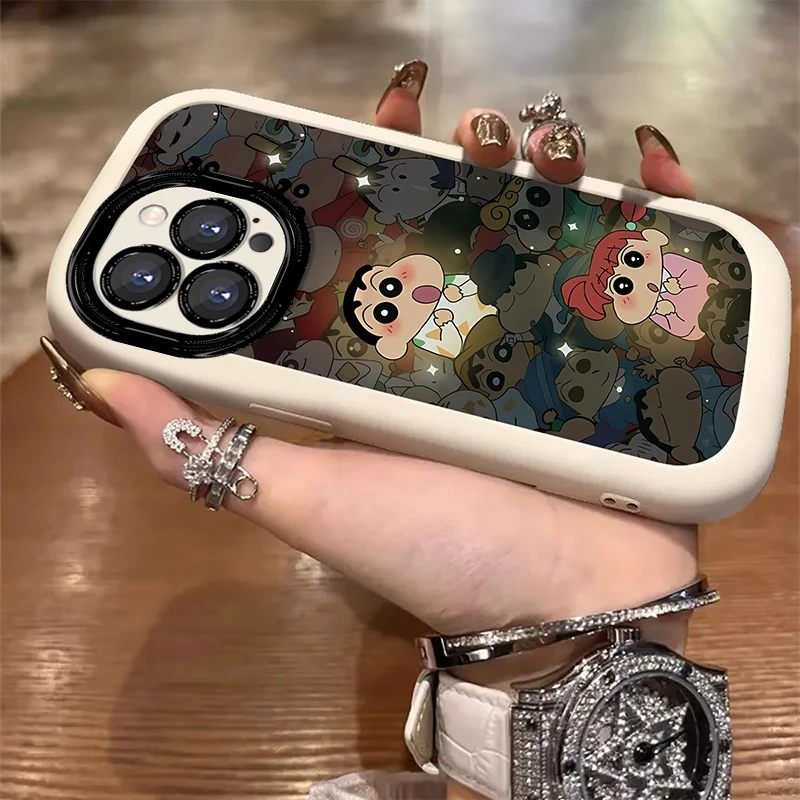 可爱小新小葵适用于苹果16promax手机壳iPhone15pro软壳117promax