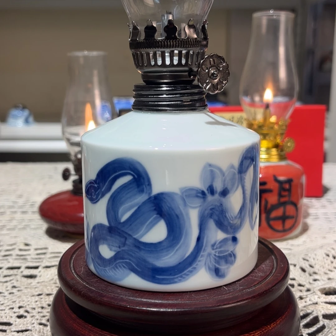 摆件景德镇陶瓷香薰灯