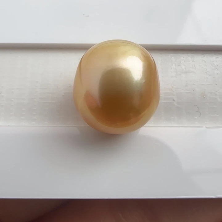 海水珍珠裸珠天然金珠11.7-12.7 不鉴赏 可定制.870