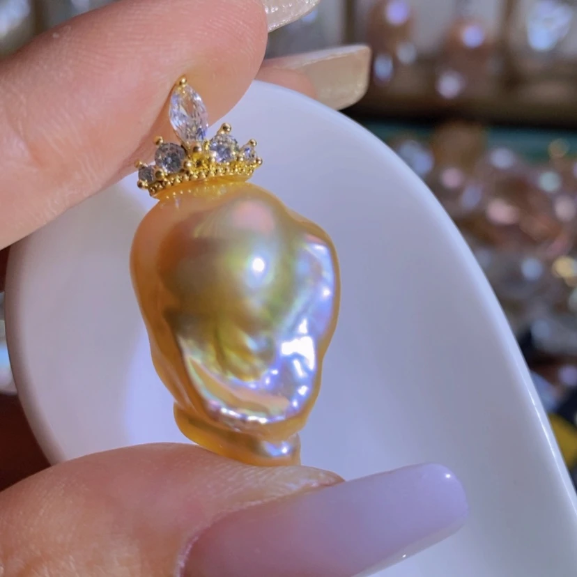 【闪购商品】淡水珍珠天然珍珠（微瑕）合金