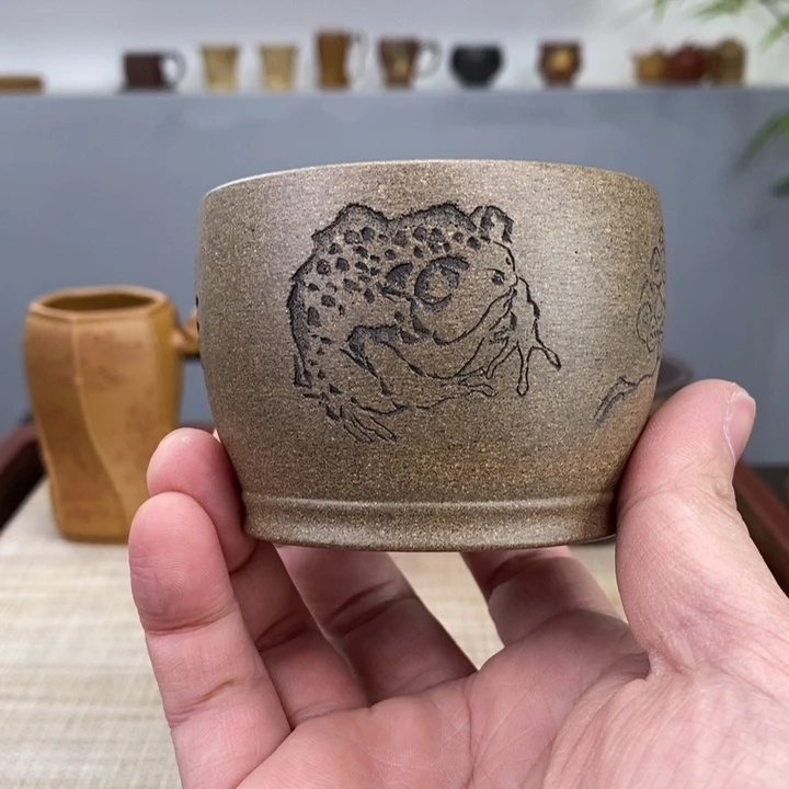 紫砂茶杯宜兴紫砂主人杯